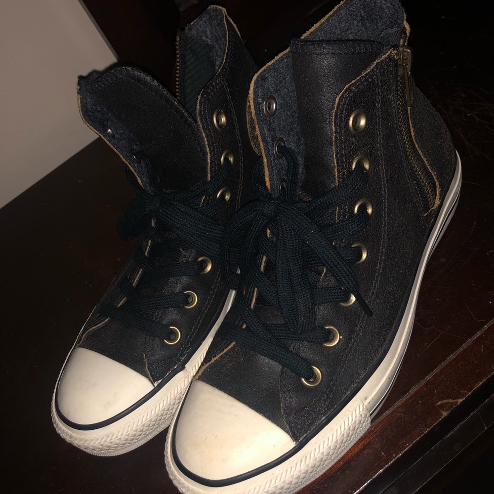 Leather converse